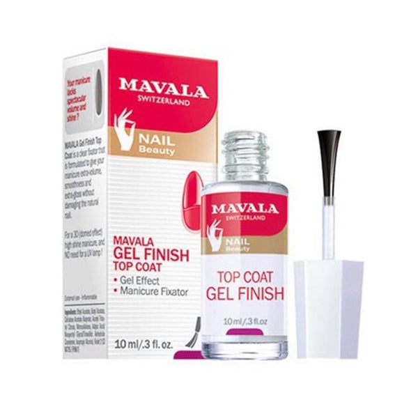 Mavala Gel Effect Nail Polish Top Coat 10ml - Clear