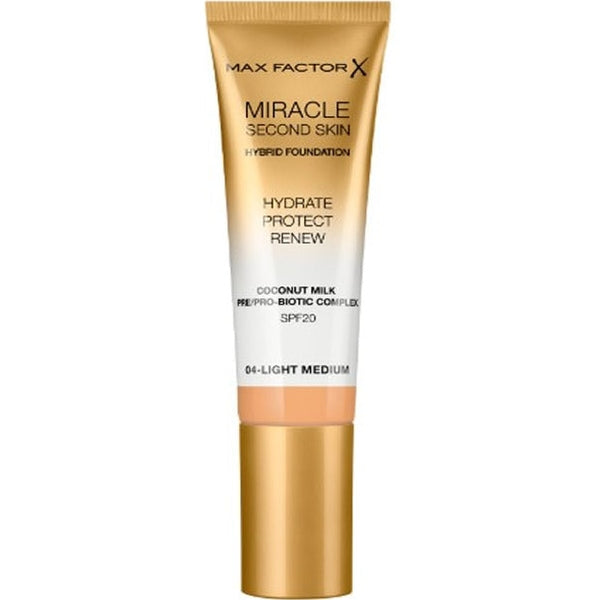 Max Factor Miracle Touch Second Skin Foundation SPF20 30ml - 4 Light Medium