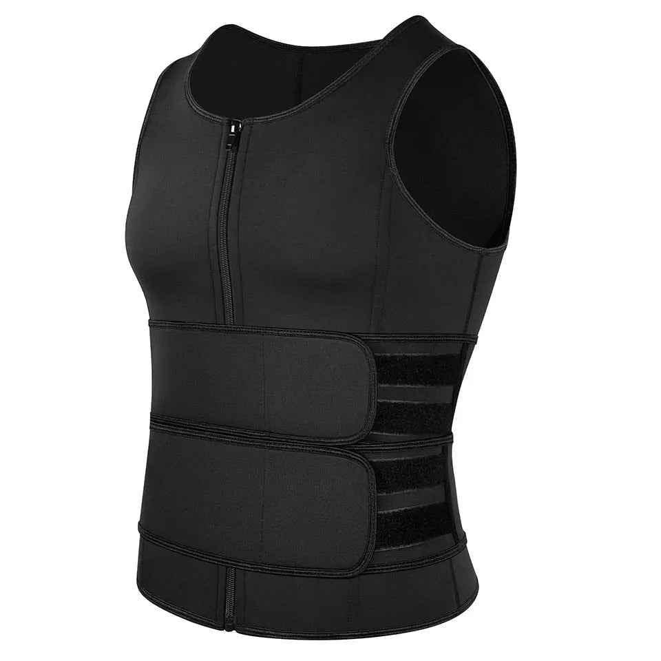 Men Waist Trainer Tank Tops Shapewear Slimming Body Shaper Compression Shirt Underwear
