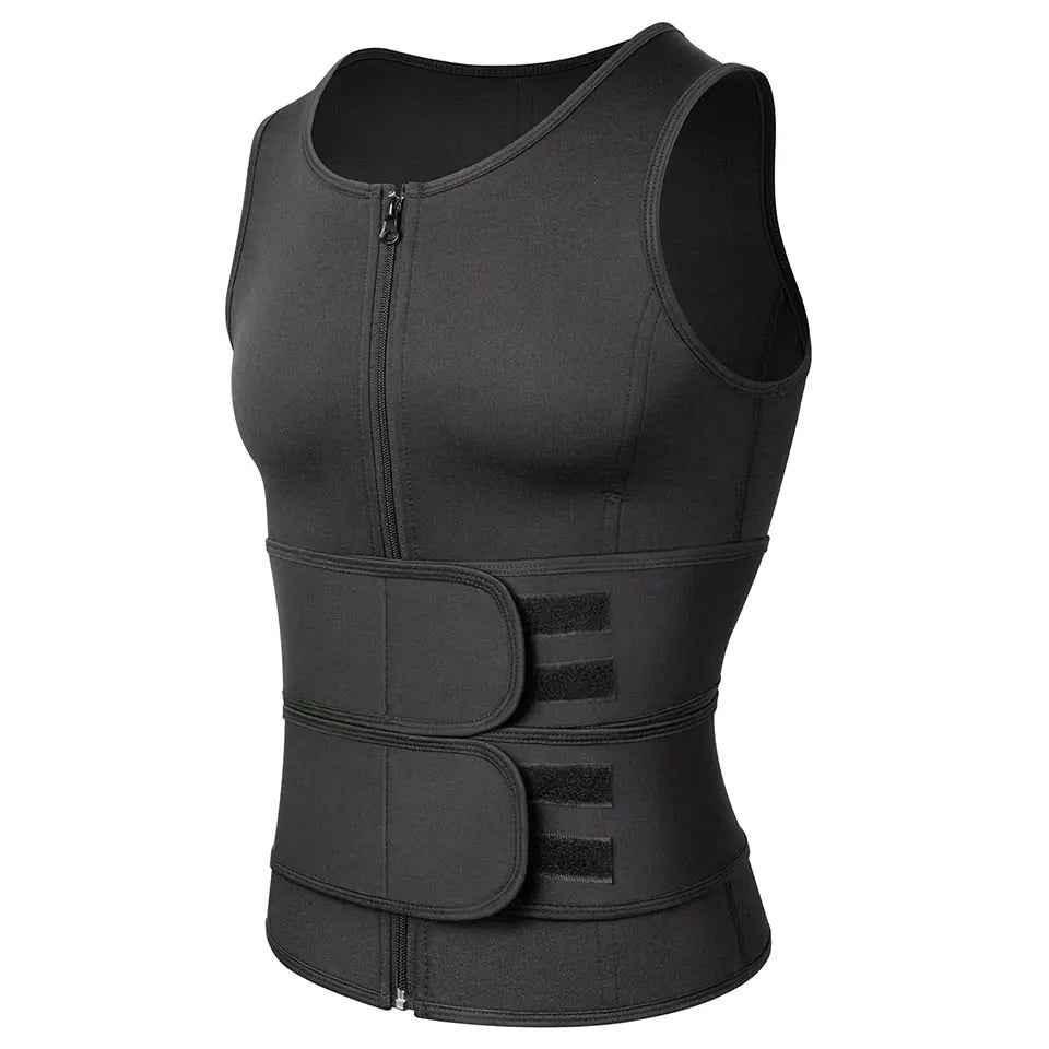 Men Waist Trainer Tank Tops Shapewear Slimming Body Shaper Compression Shirt Underwear