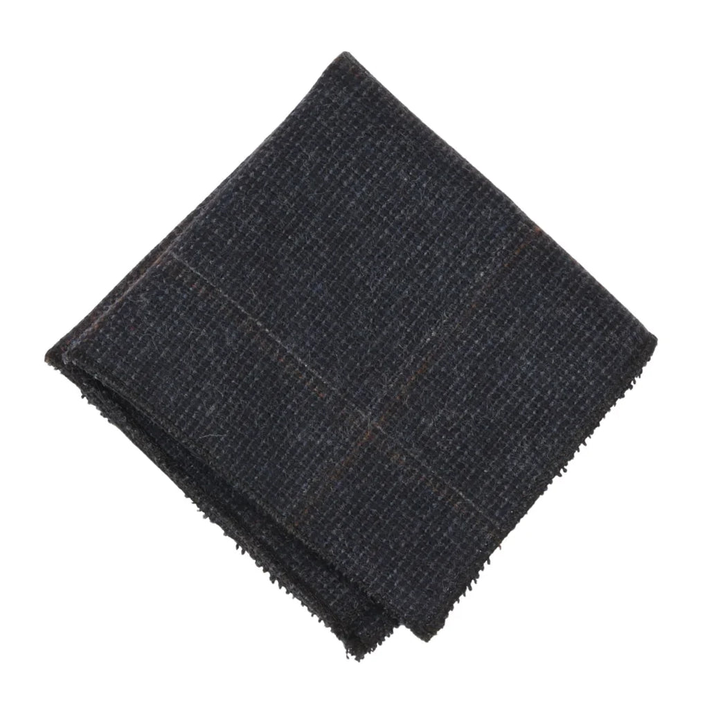Men's Wool Blend Herringbone Plaid Tweed Tie