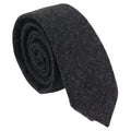Stz22 Men's Tie Hankie Tweed Black Classic Gatsby Peaky Blinders