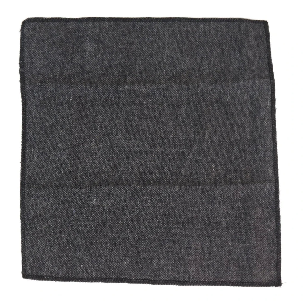 Stz23 - Men's Tie Hankie Tweed Grey Classic Gatsby Peaky Blinders