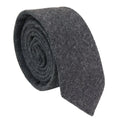 Stz23 - Men's Tie Hankie Tweed Grey Classic Gatsby Peaky Blinders