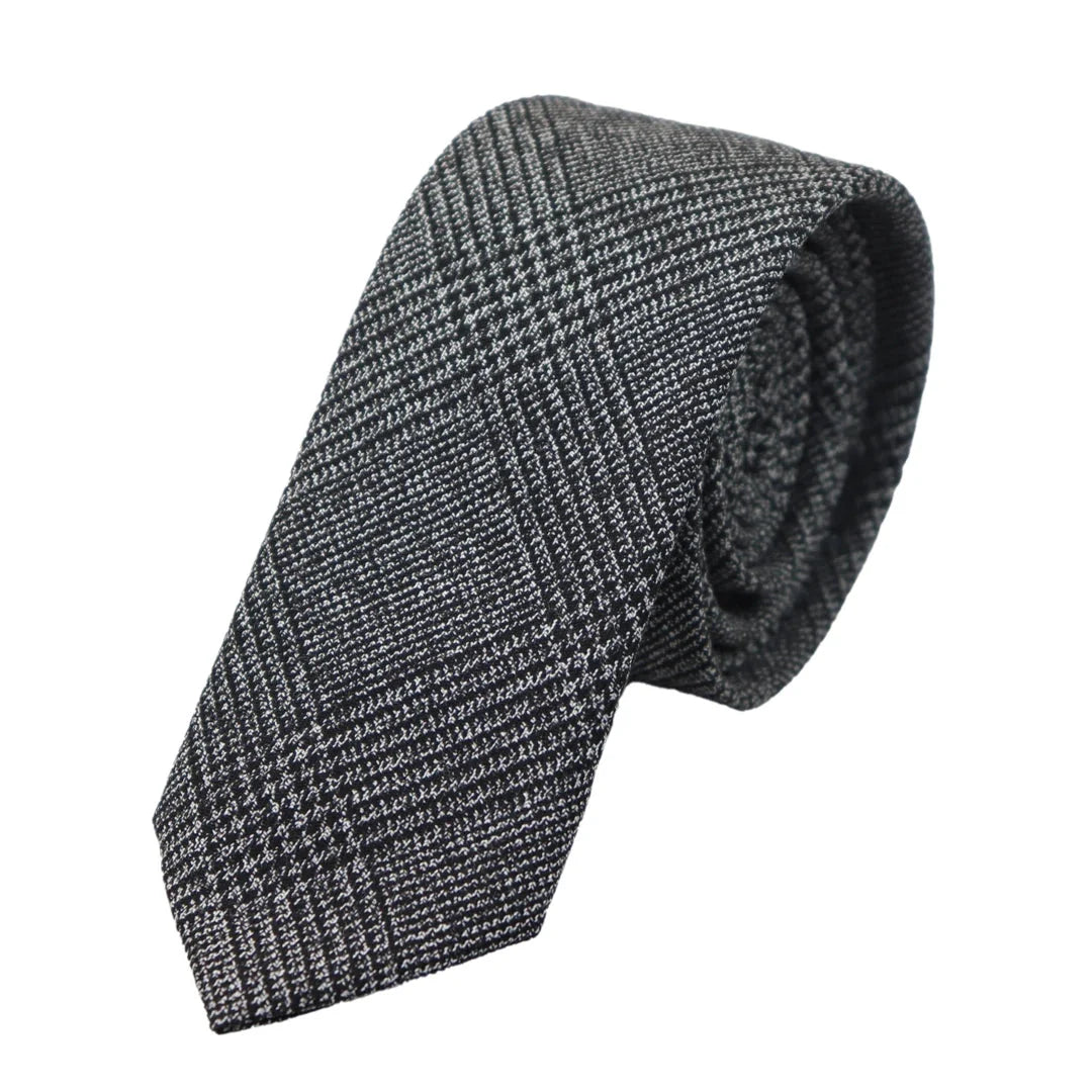 Men's Tweed Herringbone Tie & Pocket Square Set