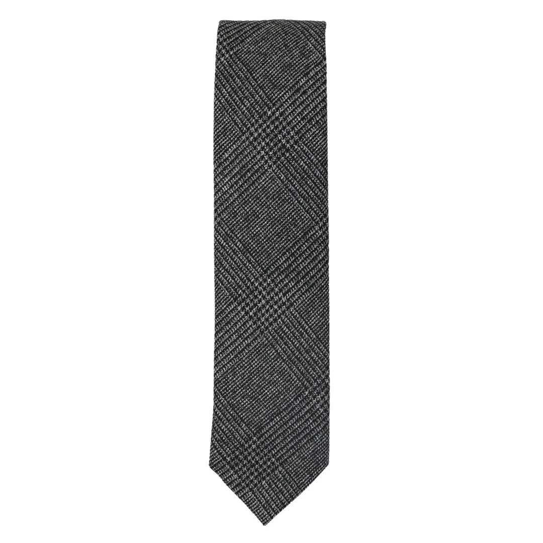 Men's Tweed Herringbone Tie & Pocket Square Set
