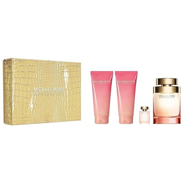 Michael Kors Wonderlust Gift Set 100ml EDP + 100ml Body Lotion + 100ml Shower Gel + 4ml EDP