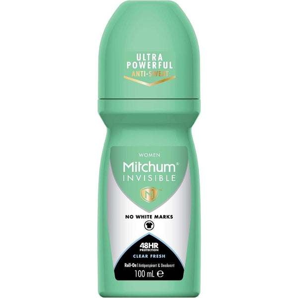 Mitchum Women Invisible Clear Fresh Roll On 100ml