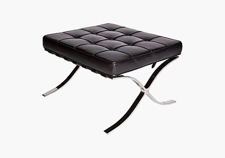 Barcelona Ottoman, Real Leather