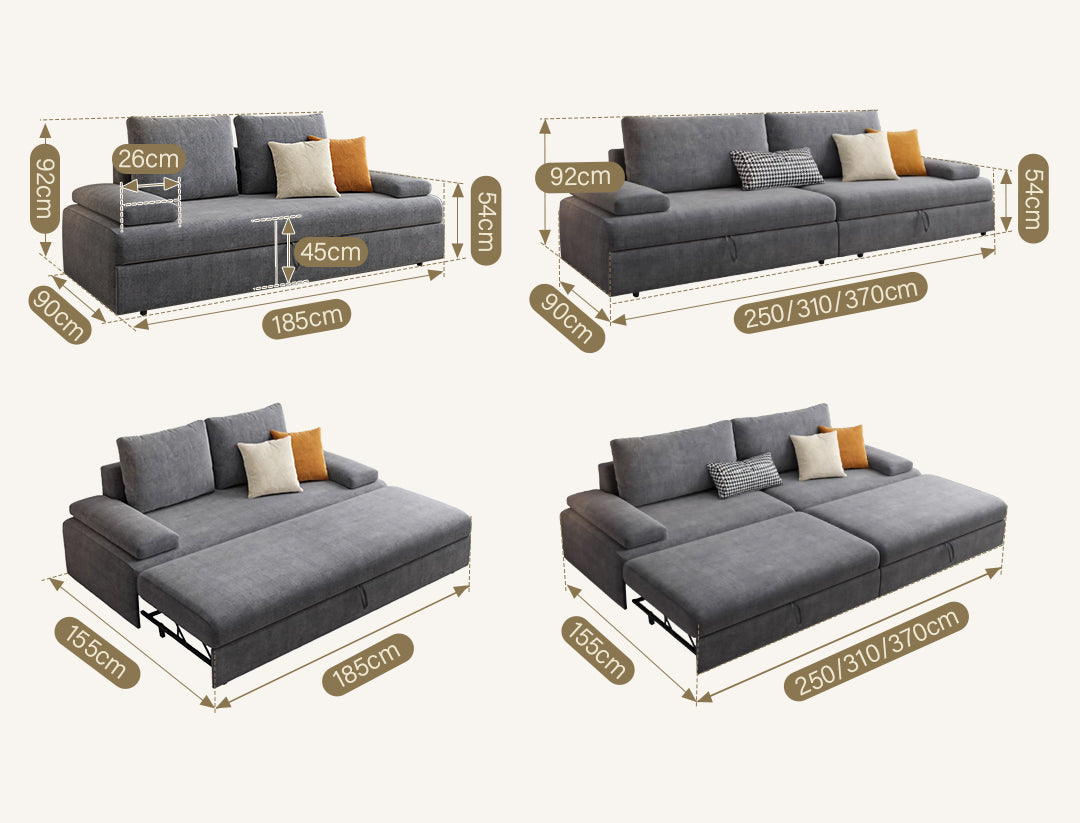 Molly Three Seater Sofa Bed, More Colours