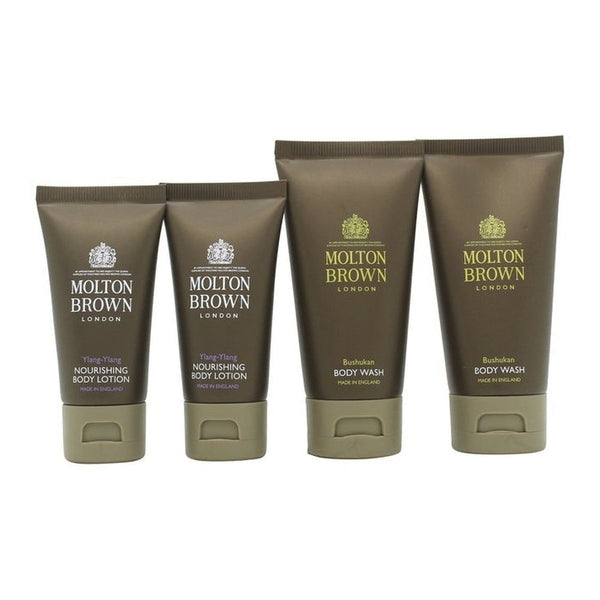 Molton Brown Gift Set 2 x 50ml Bushukan Body Wash + 2 x 30ml Ylang-Ylang Body Lotion