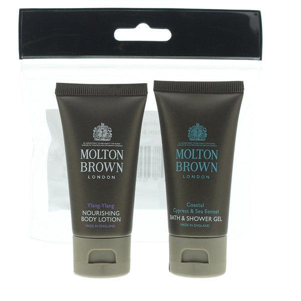 Molton Brown Gift Set 30ml Coastal Cypress & Sea Fennel Body Wash + 30ml Ylang-Ylang Body Lotion