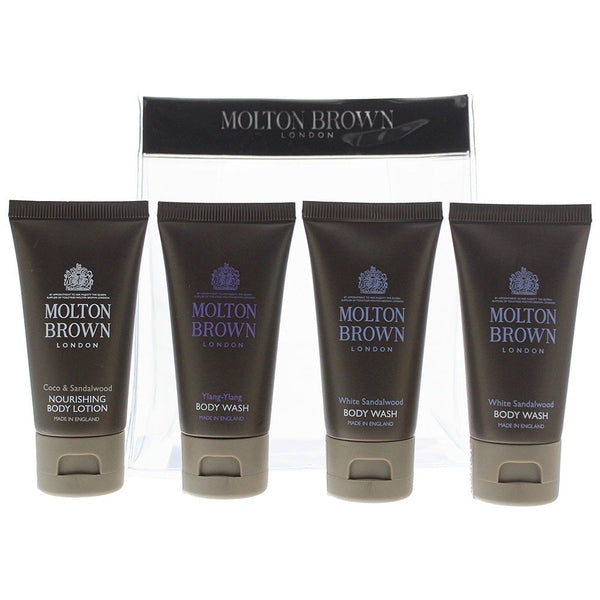 Molton Brown Gift Set 30ml Coco & Sandalwood Body Lotion + 30ml Ylang-Ylang Body Lotion + 2 x 30ml White Sandalwood Body Wash