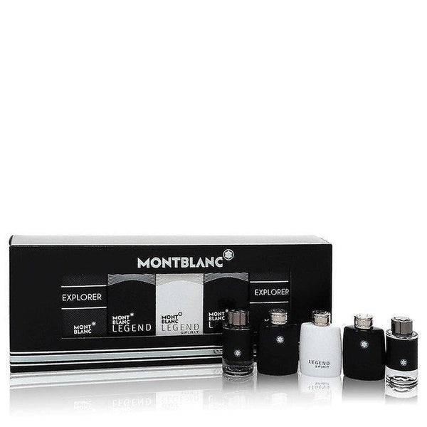 Mont Blanc Miniatures Gift Set 2 x 4.5ml Mont Blanc Legend EDT + 2 x 4.5ml Mont Blanc Explorer EDP + 4.5ml Mont Blanc Legend Spirit EDT