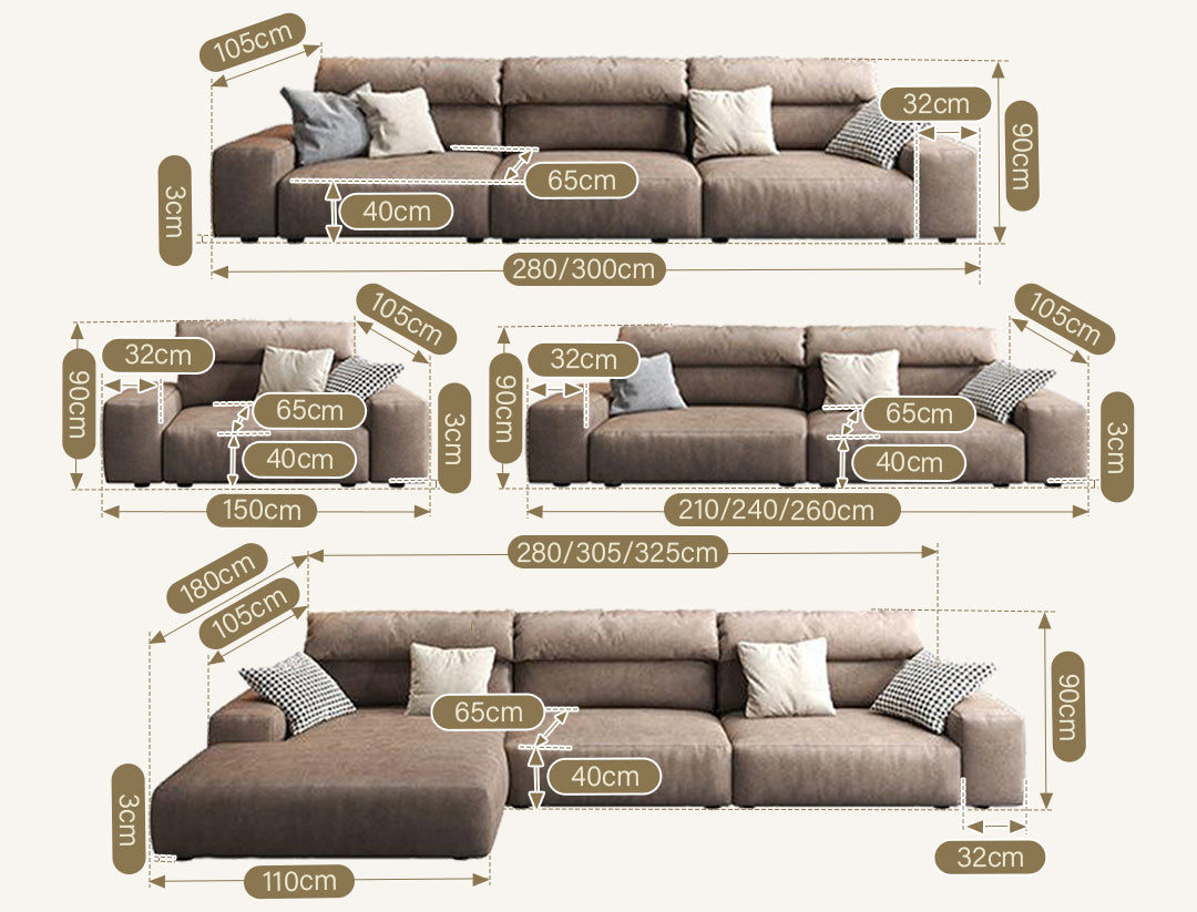 Montgomery Two Seater Sofa, Single Seater, Leatheraire