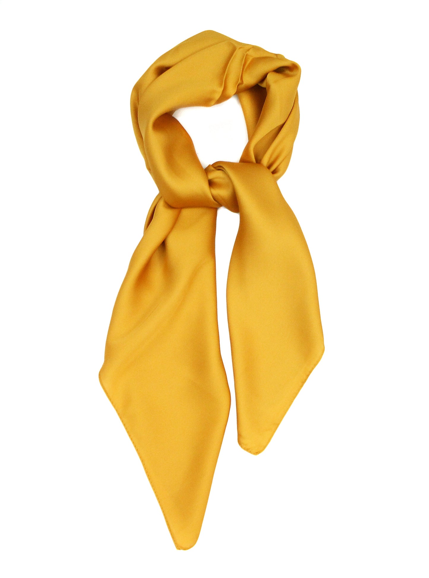 Mustard Yellow Scarf Thin Silky Womens Summer Spring