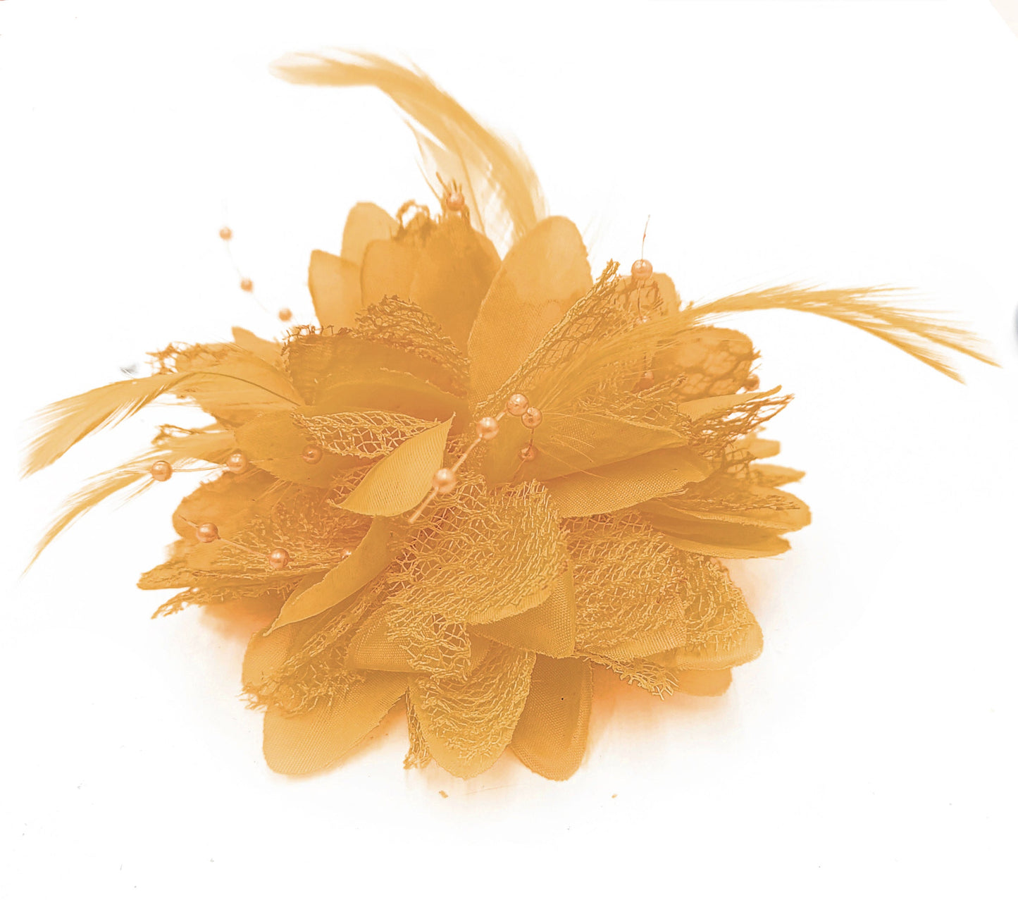 Classic Flower Fascinator - Clip, Band Pin Corsage