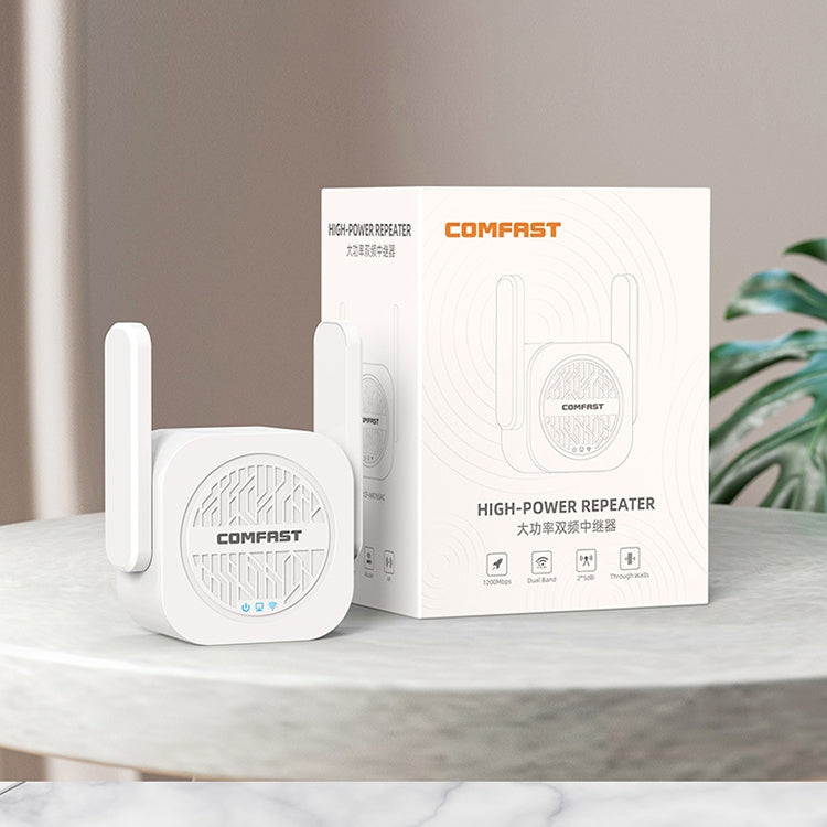 COMFAST CF-WR765AC 1200Mbps Dual Band Wireless Repeater Amplifier with External Antenna, CF-WR765AC