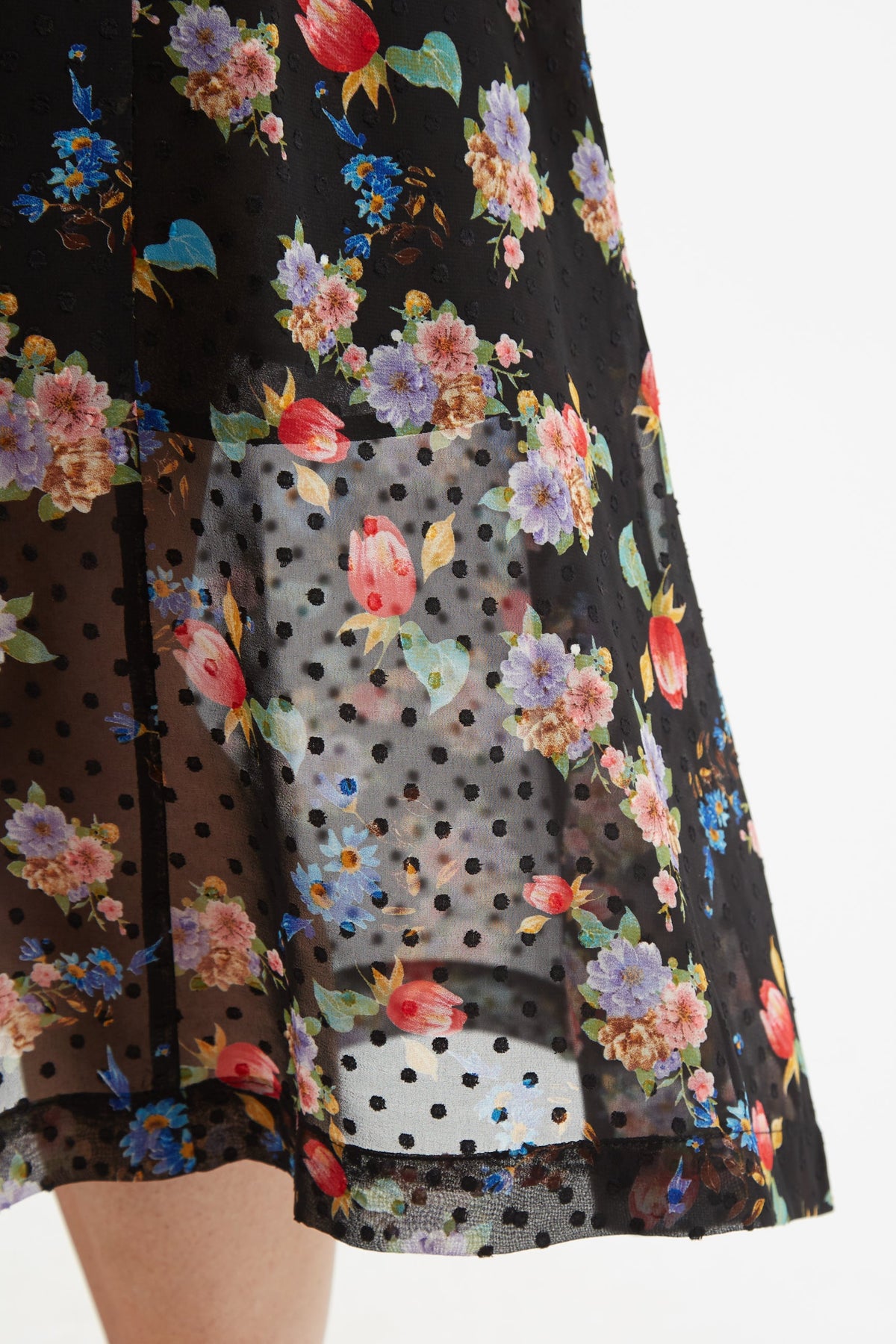Louche Nadine Carpathian Florals Print Midi Dress