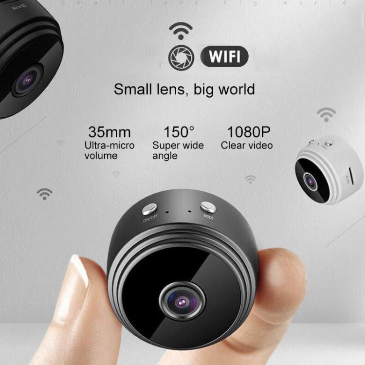 A9 1080P WiFi IP Action Camera Mini DV(Black)