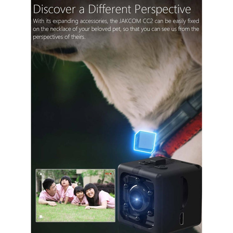 JAKCOM CC2 1080P HD Recorder Cube Smart Mini Camera, with Infrared  & Motion Detection(Black)