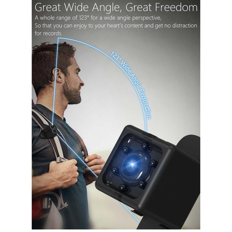 JAKCOM CC2 1080P HD Recorder Cube Smart Mini Camera, with Infrared  & Motion Detection(Black)