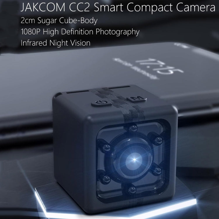 JAKCOM CC2 1080P HD Recorder Cube Smart Mini Camera, with Infrared  & Motion Detection(Black)