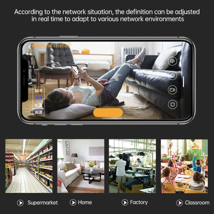 A9 720P Wifi Wireless Network Camera Wide-angle Recorder(Black)