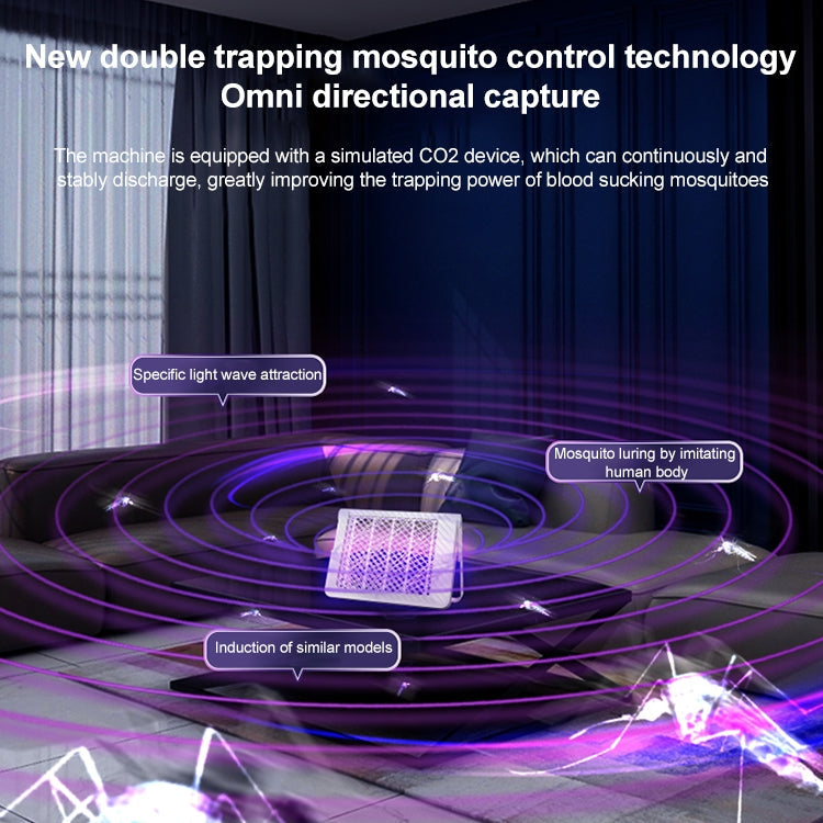 XQN-828 Rechargeable Electric Shock Mosquito Killer Lamp (White)
