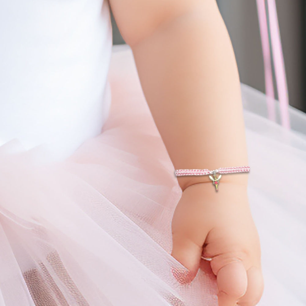 Girls Pink Fairy Friendship Bracelet