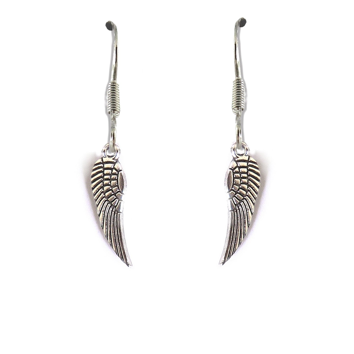 Angel Feather Drop Earrings