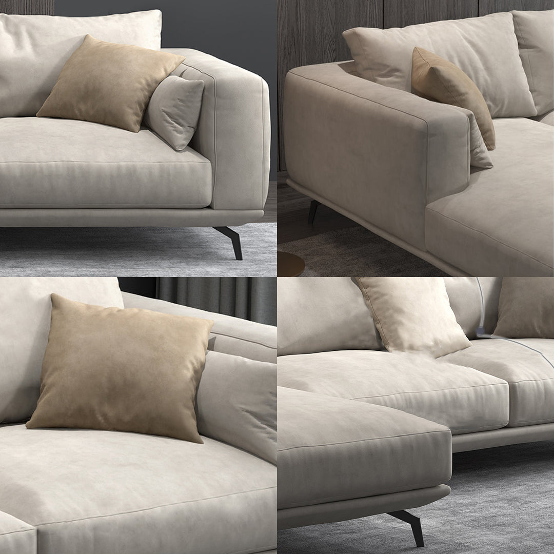 NR23 Four Seater Corner Sofa, Leathaire