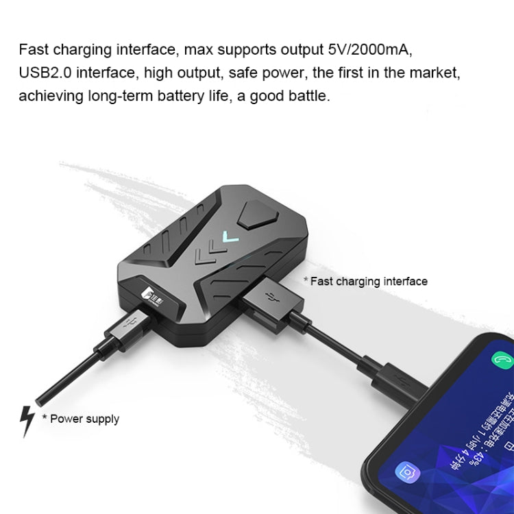 GAMWING MIX Portable Bluetooth 4.0 Keyboard Mouse Converter Eating Chicken Game Auxiliary Tool(Black)