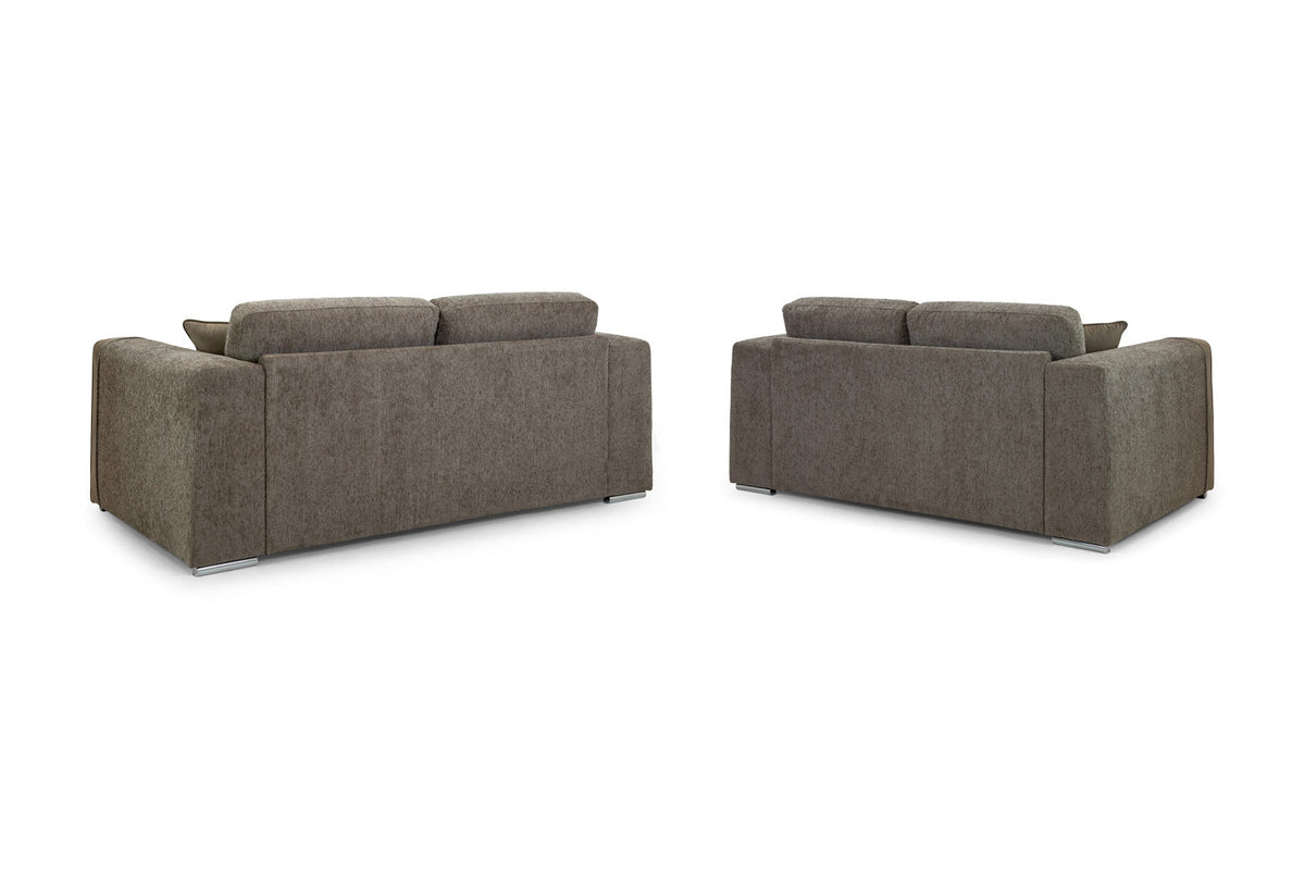 Luxurious Naples 3+2 Sofa Set, Velvet Trimmed, Ultimate Comfort