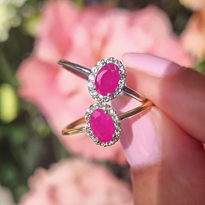 Ruby Ring in 18k Gold Vermeil