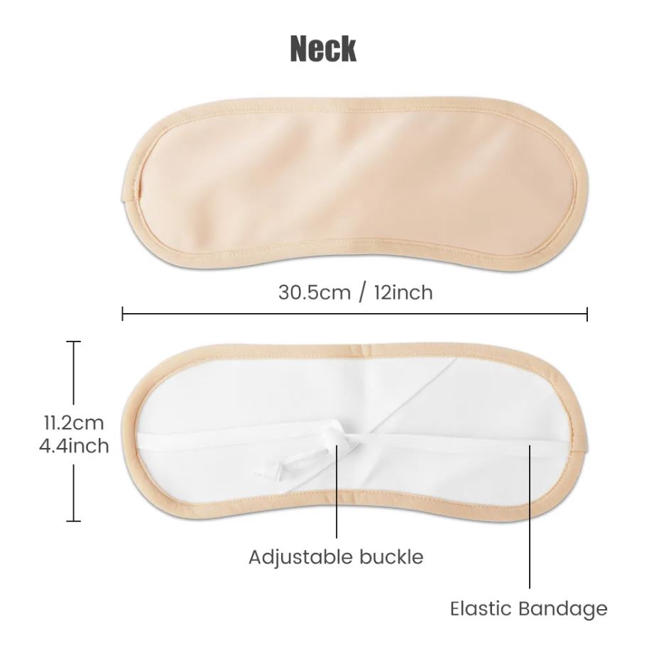 Organic Castor Oil 2 Piece Pack with a Bamboo Neck Wrap