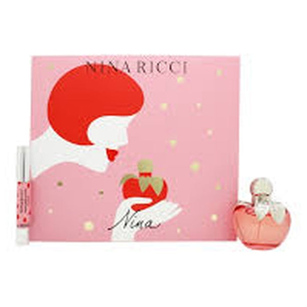 Nina Ricci Nina Gift Set 50ml EDT + 2.5ml Lipstick
