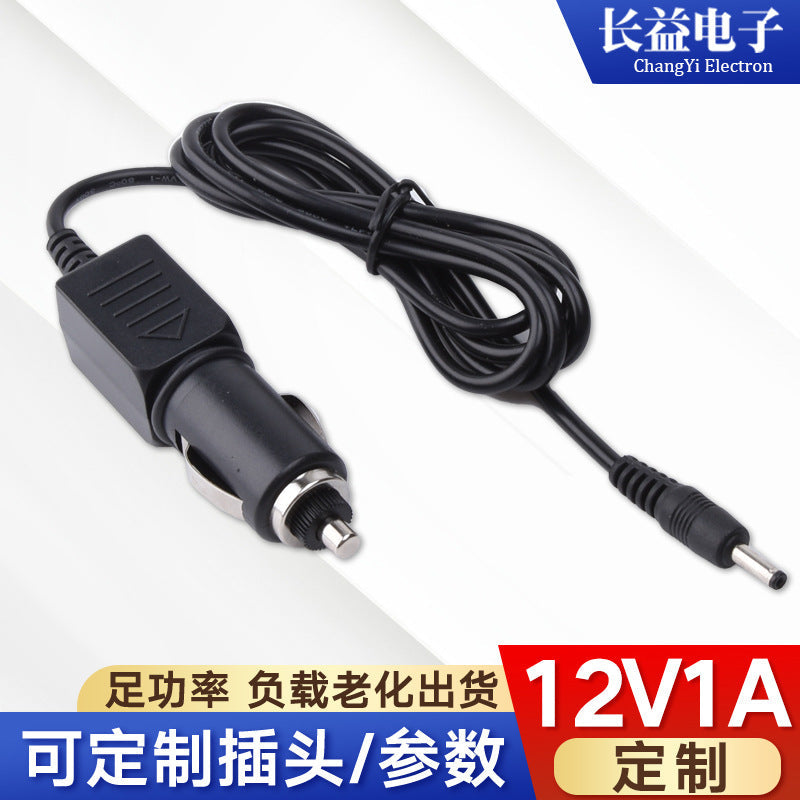 12V1A car charger 12V with cable car massage pillow charger recorder car charger line
