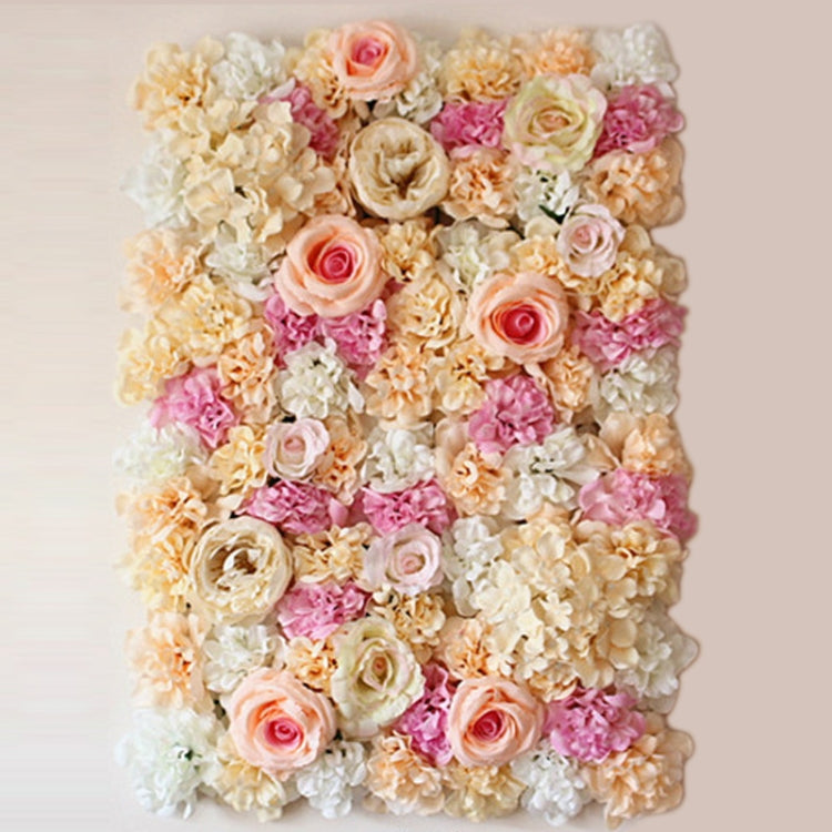 Blooming Rose Peony Hydrangea Artificial Encryption Flower DIY Wedding Wall Decoration Photo Background, Size: 60cm x 40cm, 60x40cm(Pink), 60x40cm(Blue and White), 60x40cm(Champagne), 60x40cm(Purple and Champagne), 60x40cm(Green and White)             ...