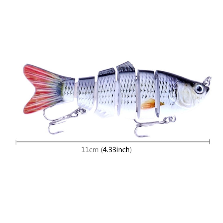 HENGJIA JM020 11cm 18g Multi-section Plastic Hard Baits Fishing Lures Set Fishing Tackle Baits, 1#, 3#, 4#, 5#