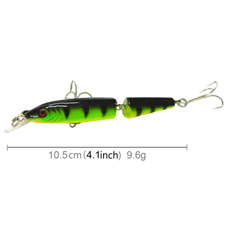 HENGJIA 5 PCS 10.5cm 9.6g 2-section Plastic Hard Baits Fishing Lures Set Tackle Baits, 10.5cm 9.6g