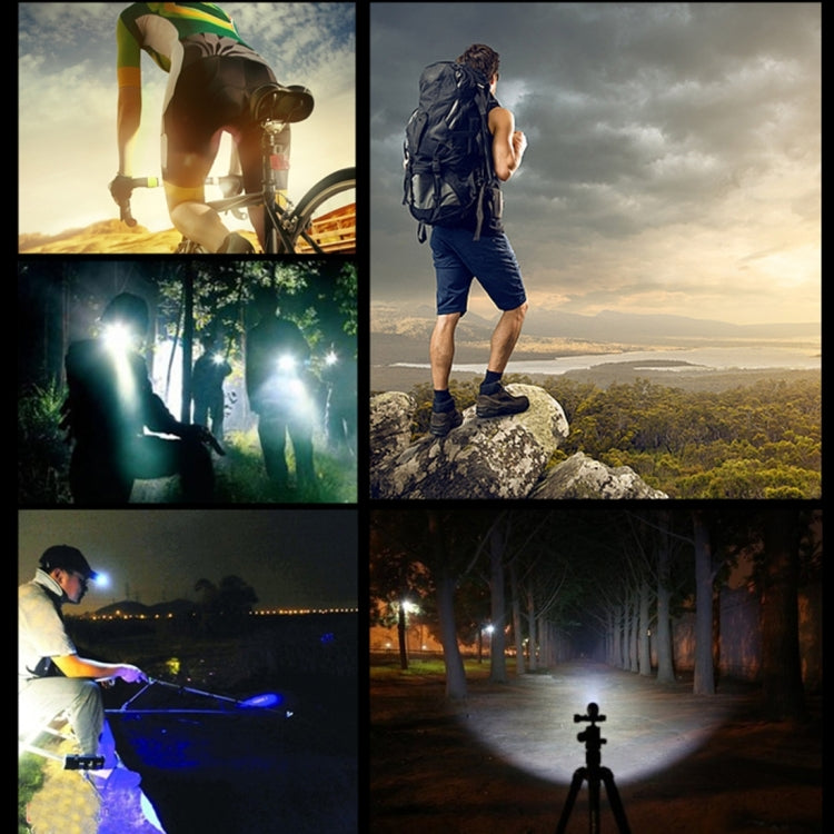 Y1-2400LM 5-mode USB Rechargeable Bicycle LED Headlight with 360 degree Rotatable Holder