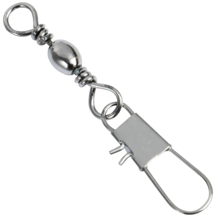 20pcs 8# 3.5cm Fishing Connectors Barrel Swivel with Safety Snap Ring, 20pcs 8# 3.5cm
