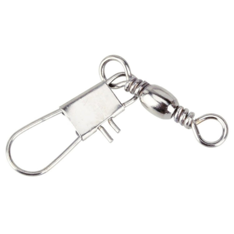 20pcs 8# 3.5cm Fishing Connectors Barrel Swivel with Safety Snap Ring, 20pcs 8# 3.5cm