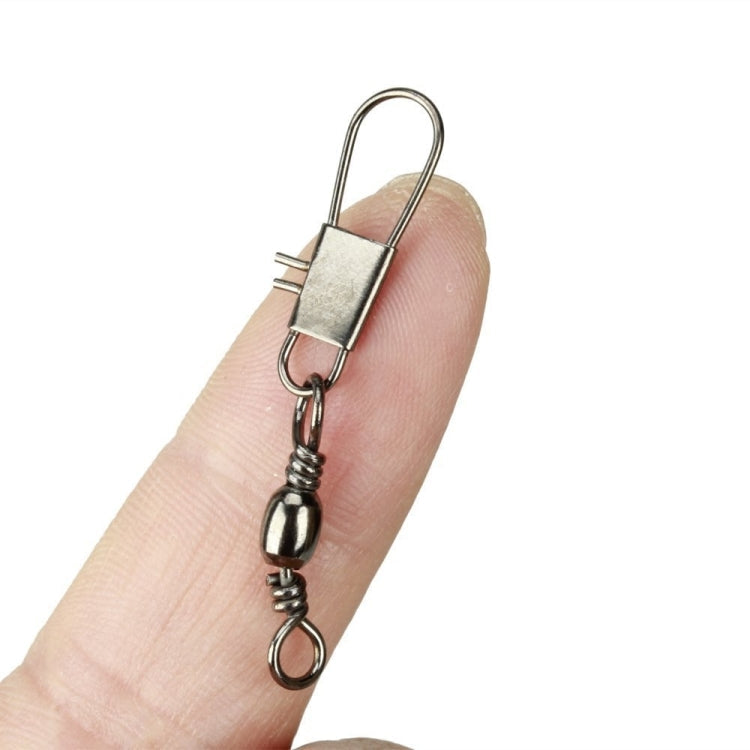 20pcs 8# 3.5cm Fishing Connectors Barrel Swivel with Safety Snap Ring, 20pcs 8# 3.5cm