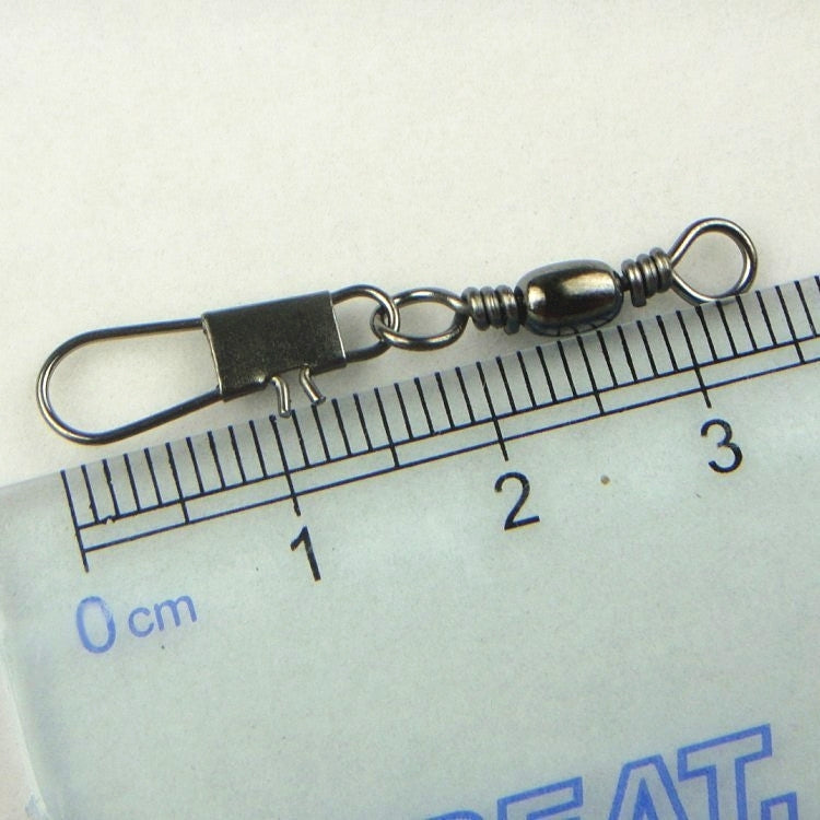 20pcs 8# 3.5cm Fishing Connectors Barrel Swivel with Safety Snap Ring, 20pcs 8# 3.5cm
