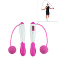 Digital Professional Counting Jump Rope Sports Ball Counter Skipping Rope, Jump Rope with Ball (Yellow), Jump Rope with Ball (Magenta), Jump Rope with Ball (Pink), Jump Rope with Ball (Blue), Jump Rope with Ball (Green)