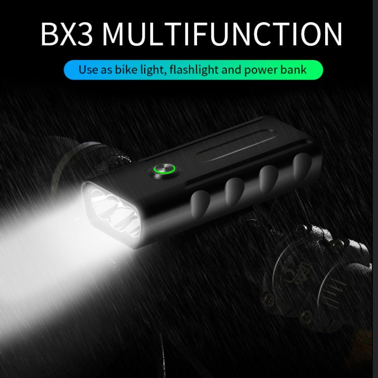 BX3 USB Charging Bicycle Light Front Handlebar Led Light (10 Hours, T6+A02 Lamp), 10 Hours, T6+A02 Lamp