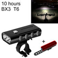 BX3 USB Charging Bicycle Light Front Handlebar Led Light (10 Hours, T6+A02 Lamp), 10 Hours, T6+A02 Lamp