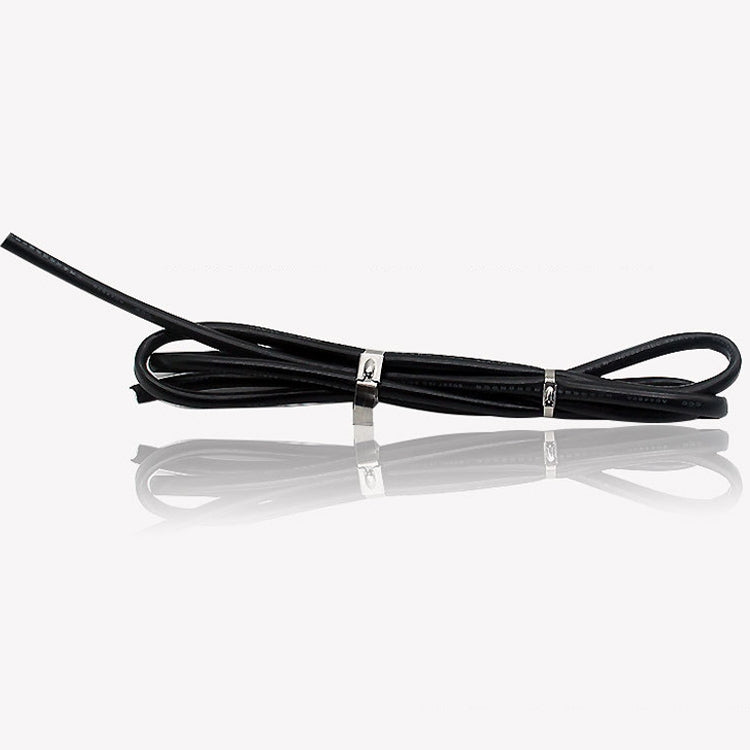 100 PCS 4.6x350mm Stainless Steel Metal Cable Ties Tie Zip Wrap Exhaust Heat Straps Induction Pipe, 4.6x350mm